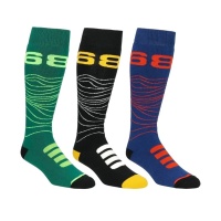 686 - Mens 3 Pack Topo Snow Socks